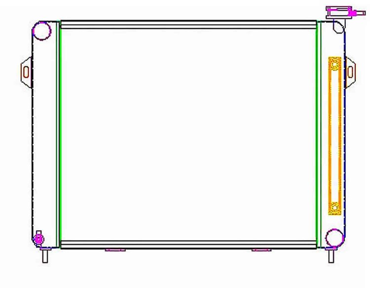 PerformanceFit Radiator for 1993-1998 Jeep Cherokee Grand Cherokee V8 with Transmission Cooler