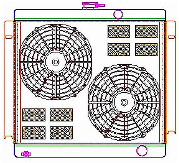 ExactFit Radiator ComboUnit for 1974-1976 Chrysler A Body & F Body with L6 HD