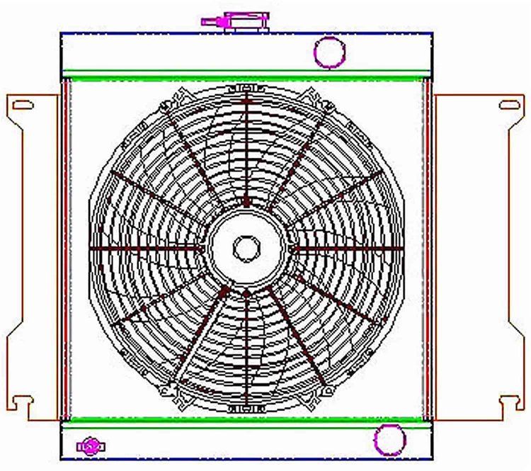 ExactFit Radiator ComboUnit for 1970-1973 Chrysler A Body Duster, Scamp, & Valiant with L6