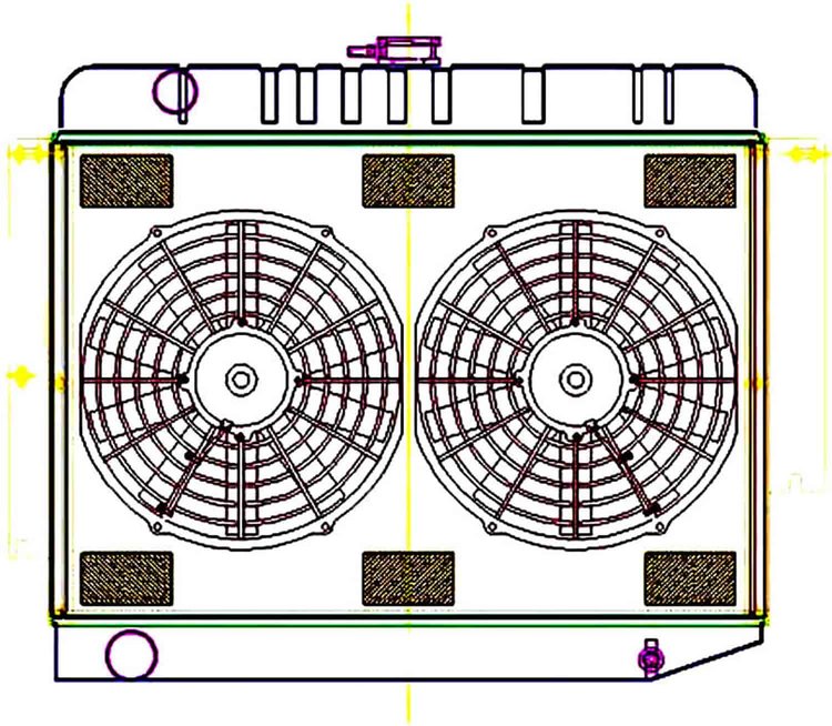 ExactFit Radiator ComboUnit for 1960-1970 Chrysler C Body with Big Block