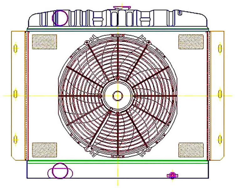 ExactFit Radiator ComboUnit for 1966-1971 International Scout 800/800A/800B