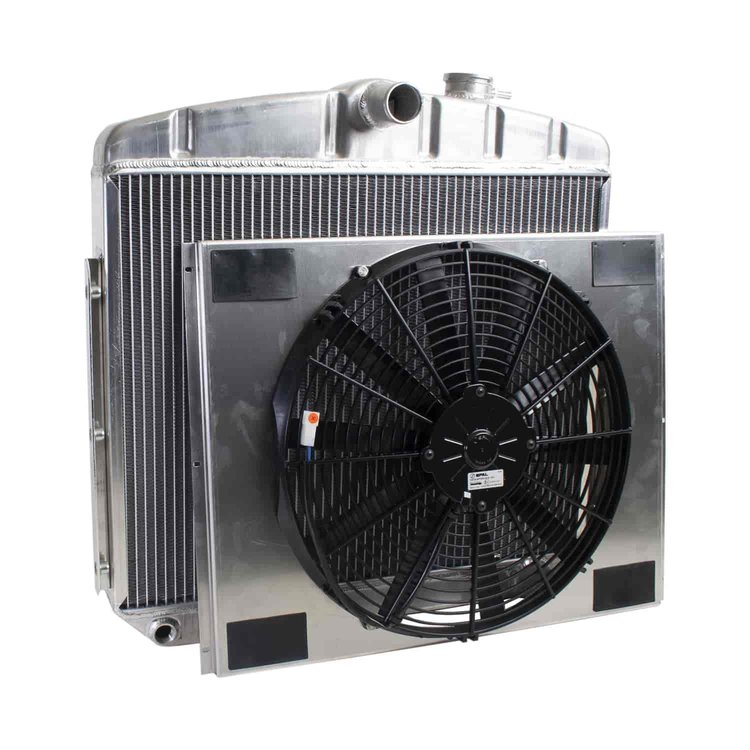 ExactFit Radiator ComboUnit for 1955-1956 Chevrolet Car for Chevy L6 Mount