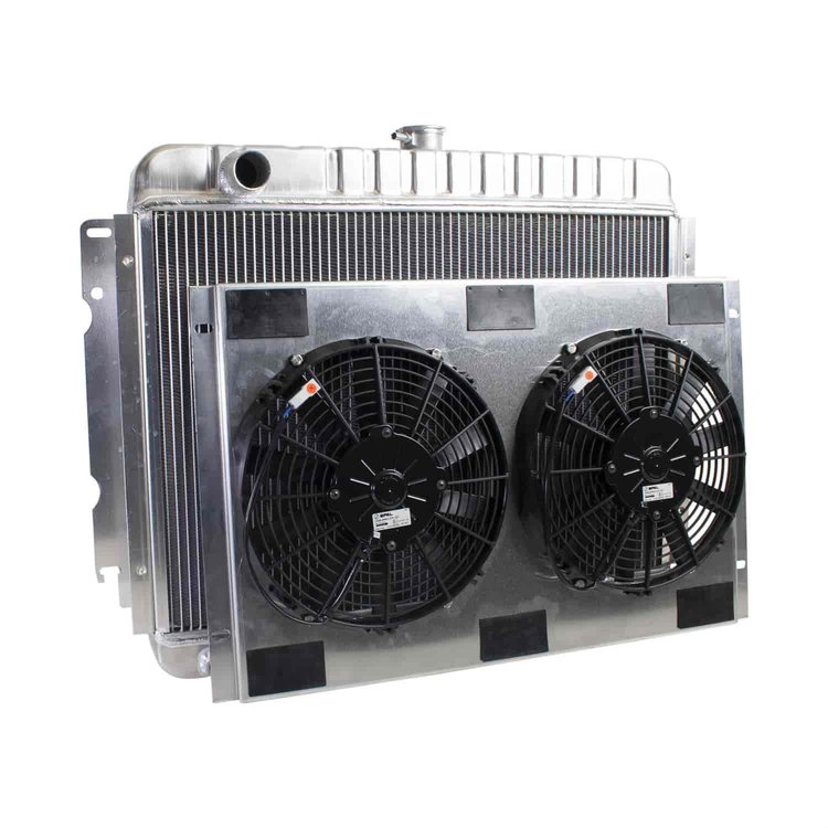 ExactFit Radiator ComboUnit for 1970-1974 Chrysler E Body Challenger/Barracuda with Small Block