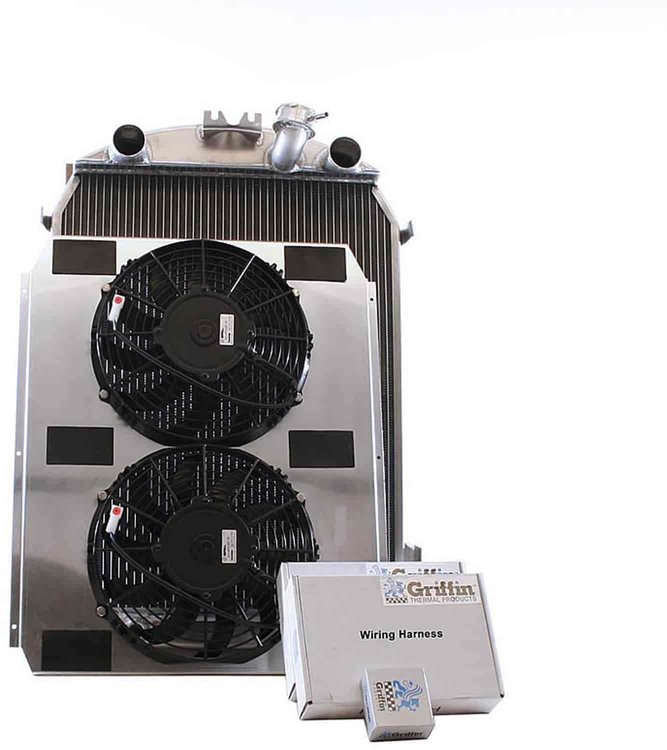 ExactFit Radiator ComboUnit for 1930-1931 Model A with Early Ford Flathead V8 and Hood Rod Bracket