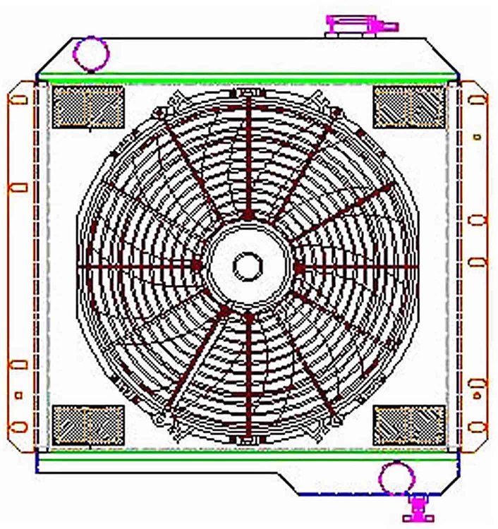 ExactFit Radiator CombUnit for 1970-1980 Toyota Landcruiser 4.2 L6