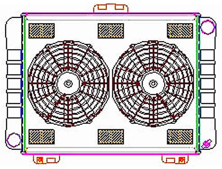 ExactFit Radiator ComboUnit for 1964 Galaxie/Thunderbolt with Late Small Block & Big Block