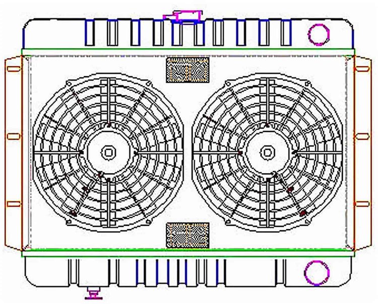 ExactFit Radiator ComboUnit for 1959-1964 Belair/Biscayne/Impala & 1959 El Camino