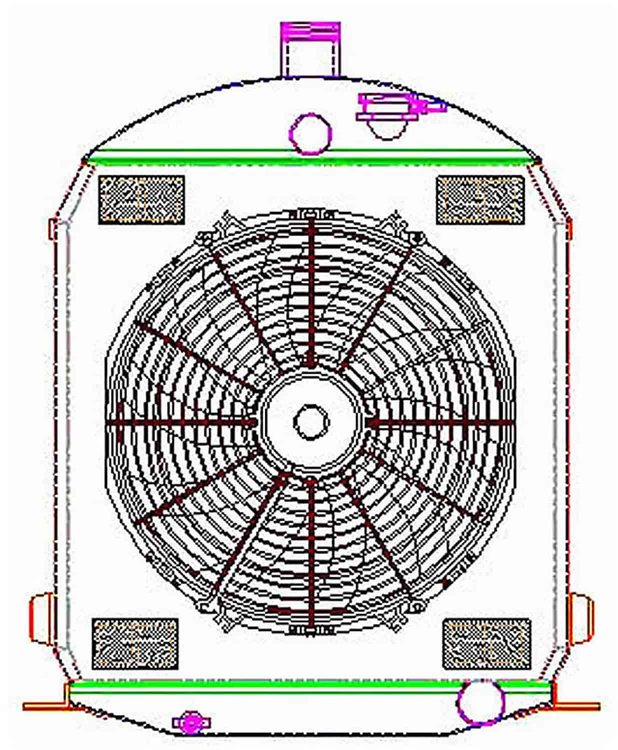 ExactFit Radiator ComboUnit for 1928-1929 Model A with Early GM Engine and Dummy Filler Neck