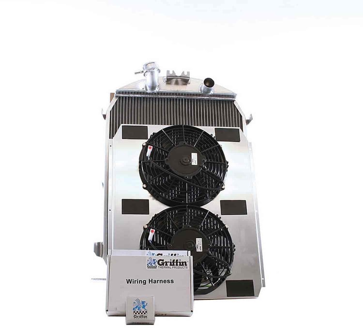 ExactFit Radiator ComboUnit for 1930-1931 Model A with Late Ford Small Block and Big Block; with Hood Rod Bracket