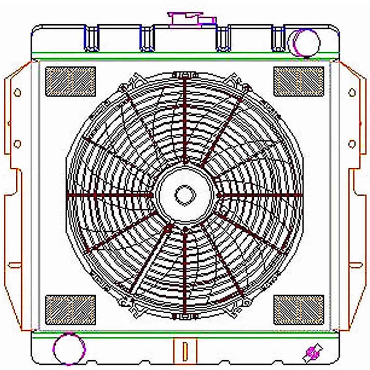 ExactFit Radiator ComboUnit for 1955-1957 Thunderbird with Early V8