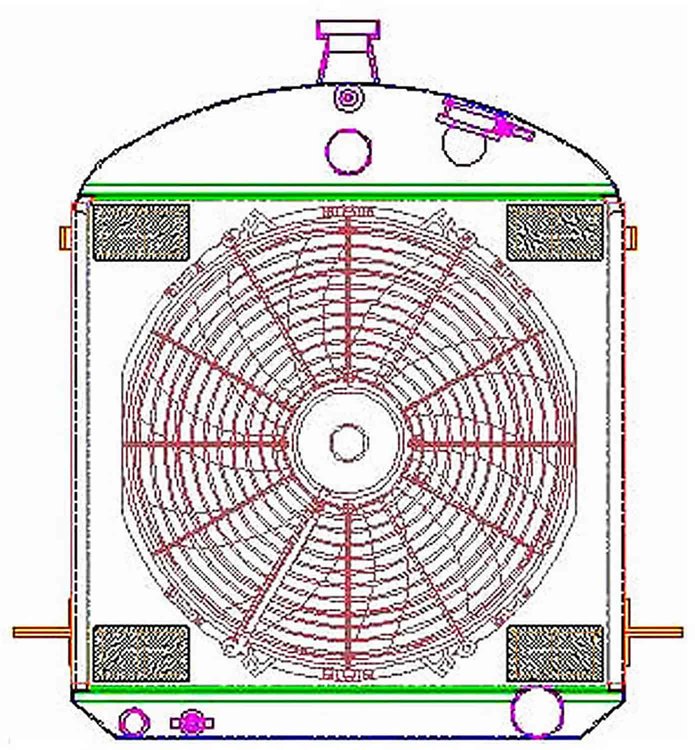 ExactFit Radiator ComboUnit for 1927 Model T with Early GM Engine