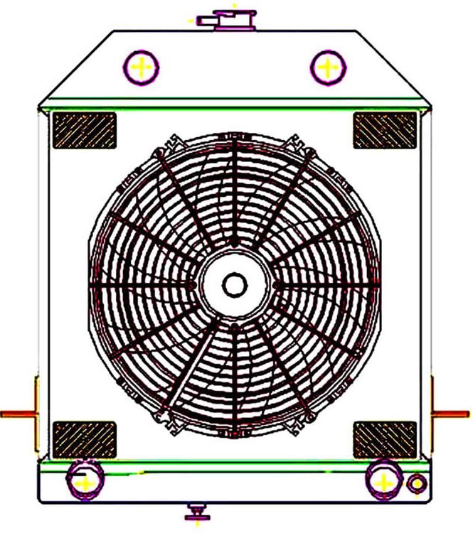 ExactFit Radiator ComboUnit for 1939-1940 Ford/Mercury Car with Early Ford Flathead V8