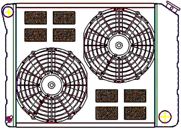 ExactFit Radiator ComboUnit for GM 1968-1972 A Body & X Body with Small V8 & L6