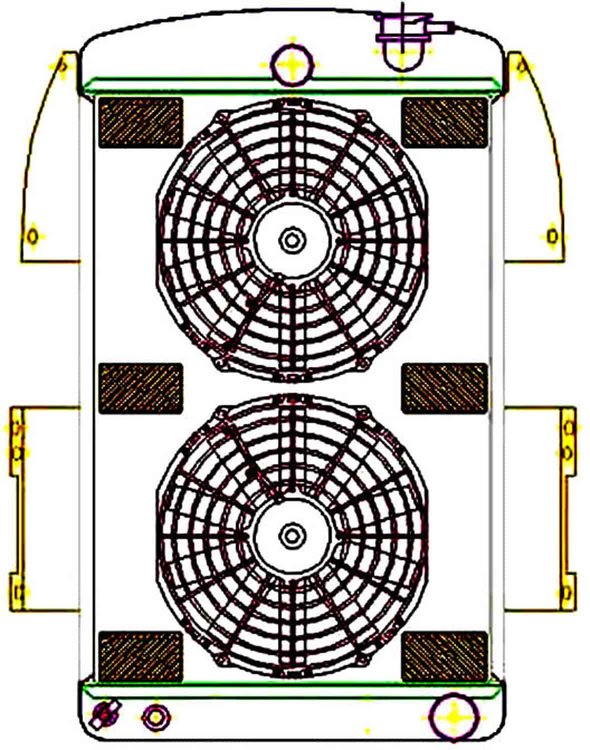 ExactFit Radiator ComboUnit for 1934-1936 Chevy/GMC Pickup Truck
