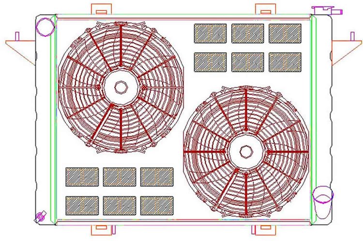 PerformanceFit Radiator ComboUnit 1992-1993 Dodge Ram D/W Series with Cummins Diesel