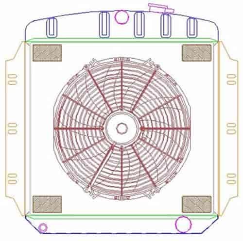 ExactFit Radiator ComboUnit for 1960-1962 Chevy/GMC Pickup Truck & Suburban