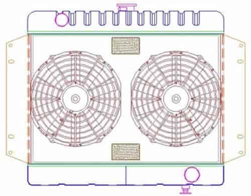 ExactFit Radiator ComboUnit for 1963-1967 Chevelle