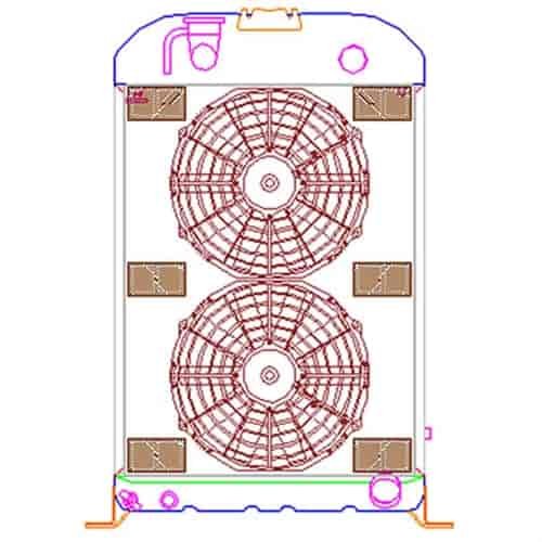 PerformanceFit Radiator ComboUnit 1933-1934 Ford All Models