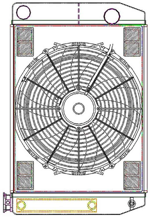 ClassicCool ComboUnit Universal Fit Radiator and Fan Dual Pass Crossflow Design 24" x 15.50" with Transmission Cooler
