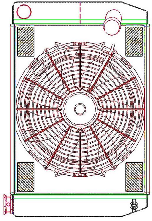ClassicCool ComboUnit Universal Fit Radiator and Fan Dual Pass Crossflow Design 24" x 15.50" with No Options