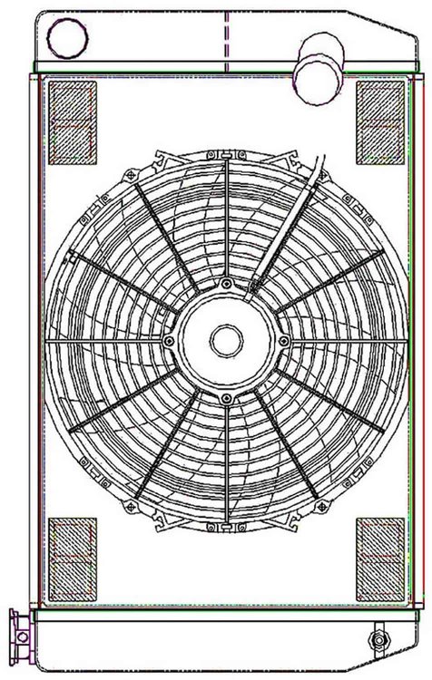 ClassicCool ComboUnit Universal Fit Radiator and Fan Dual Pass Crossflow Design 26" x 15.50" with No Options