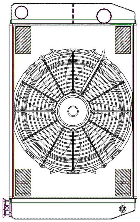 ClassicCool ComboUnit Universal Fit Radiator and Fan Dual Pass Crossflow Design 26" x 15.50" with Straight Outlet