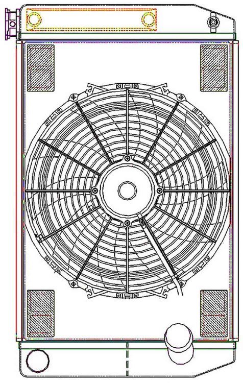 ClassicCool ComboUnit Universal Fit Radiator and Fan Dual Pass Crossflow Design 26" x 15.50" with Transmission Cooler