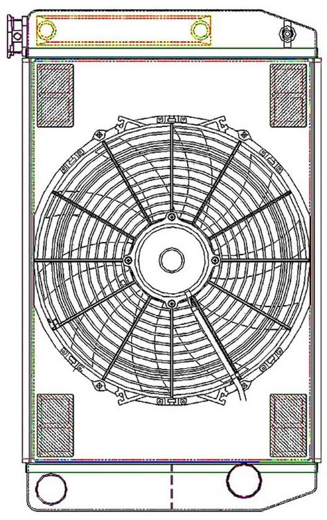 ClassicCool ComboUnit Universal Fit Radiator and Fan Dual Pass Crossflow Design 26" x 15.50" with Transmission Cooler