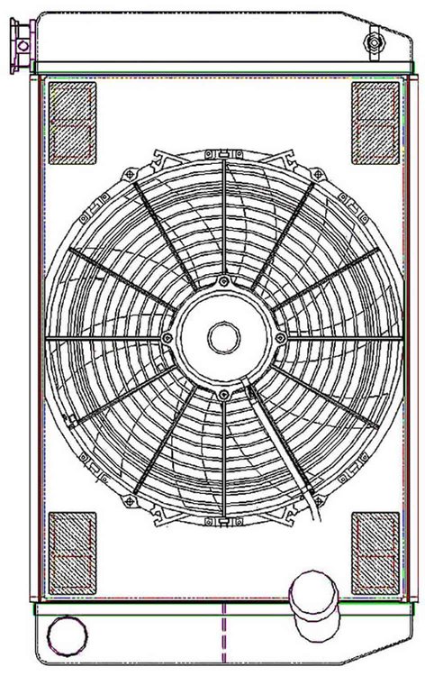 ClassicCool ComboUnit Universal Fit Radiator and Fan Dual Pass Crossflow Design 26" x 15.50" with No Options