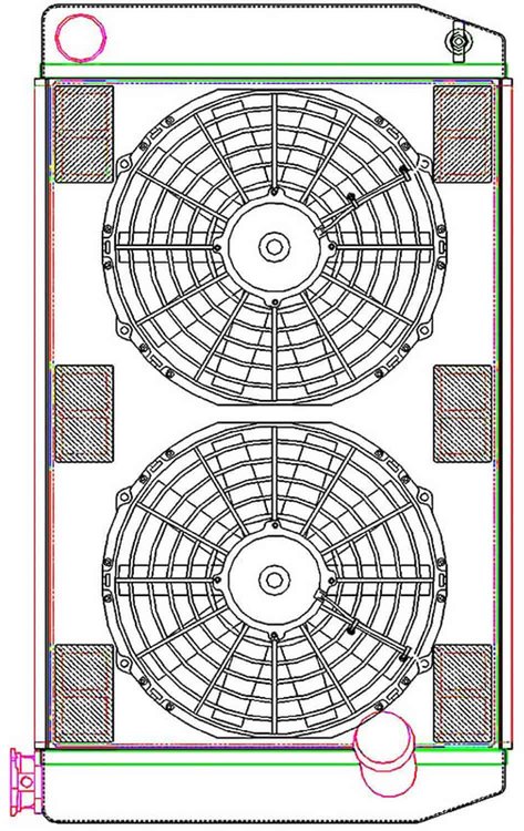 MegaCool ComboUnit Universal Fit Radiator and Fan Single Pass Crossflow Design 27.50" x 15.50" with No Options