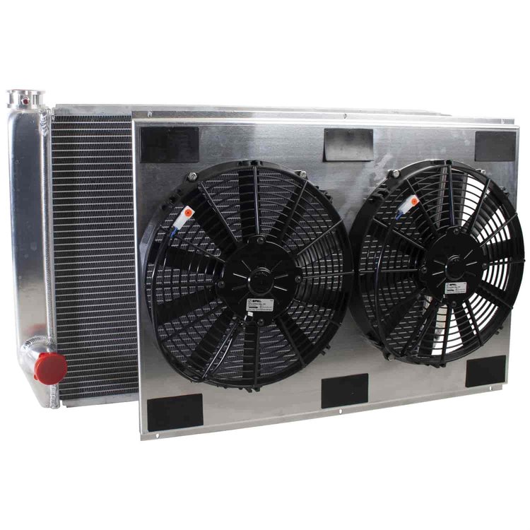 MegaCool ComboUnit Universal Fit Radiator and Fan Single Pass Crossflow Design 31" x 19" with No Options