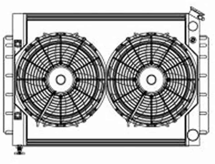 PerformanceFit Radiator ComboUnit for LS Swap GM 1959-1970 B Body with Transmission Cooler