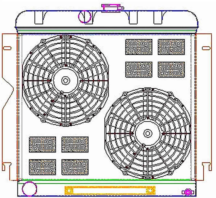 ExactFit Radiator ComboUnit for 1962-1965 Belvedere, Fury, and Sport Fury with Small Block