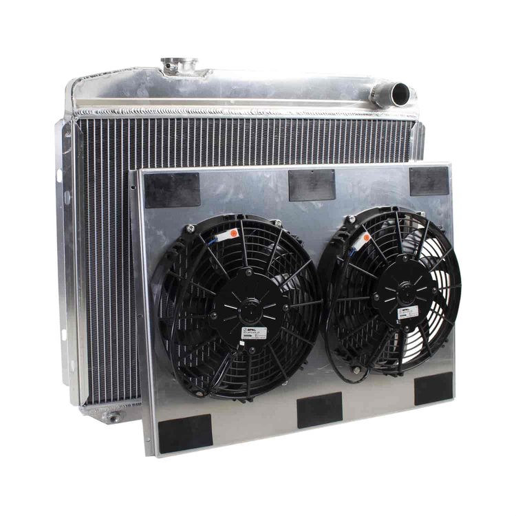 ExactFit Radiator ComboUnit for 1965-1966 Galaxie with Late Ford Small Block, Big Block, & FE