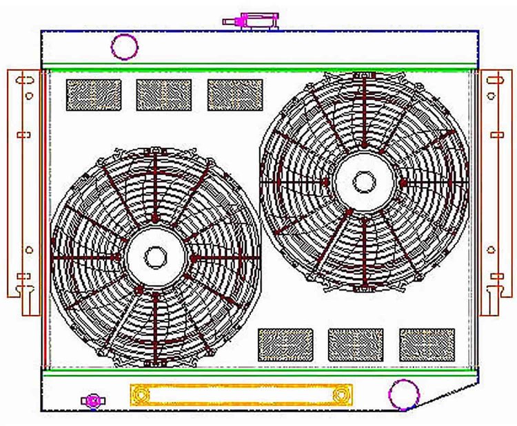 ExactFit Radiator ComboUnit for 1972-1978 Dodge Truck, Ramcharger, & Trail Duster