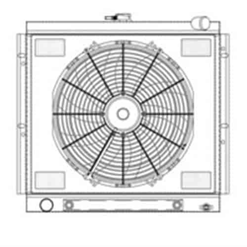 ExactFit Radiator CombUnit for 1989-1995 Toyota 4-Runner 3.0L V6 with Transmission Cooler