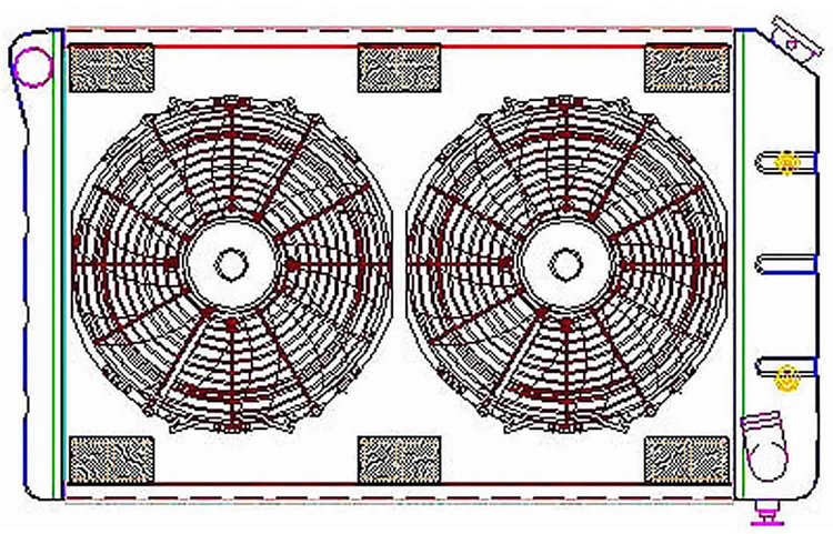 ExactFit Radiator ComboUnit for 1977-1982 Corvette with Transmission Cooler
