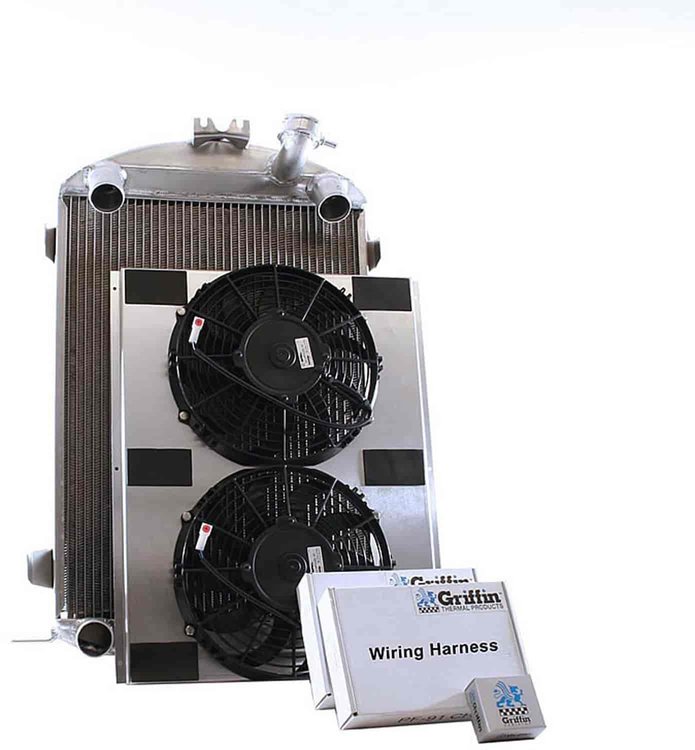 ExactFit Radiator ComboUnit for 1932 Model B with Early Ford Flathead V8