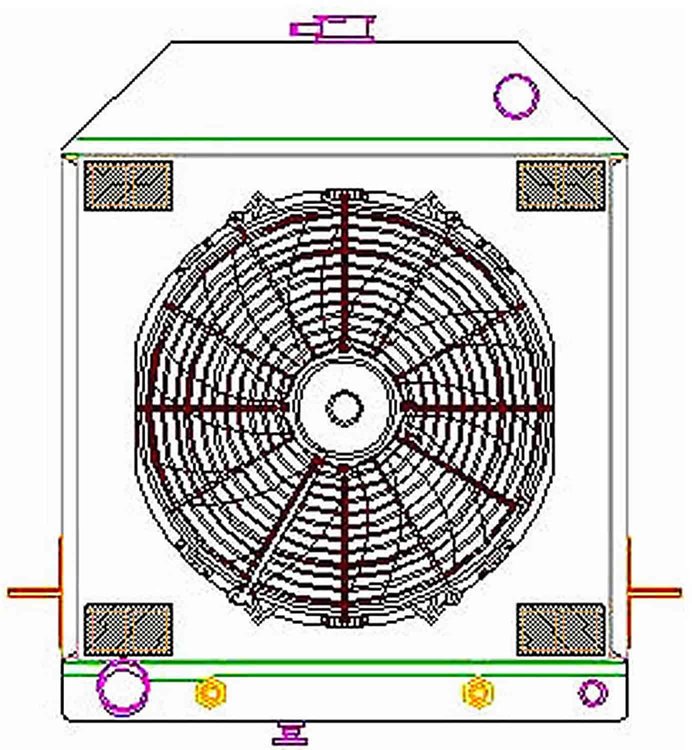 ExactFit Radiator ComboUnit for 1939-1940 Ford Deluxe with Late Ford Small Block & Big Block