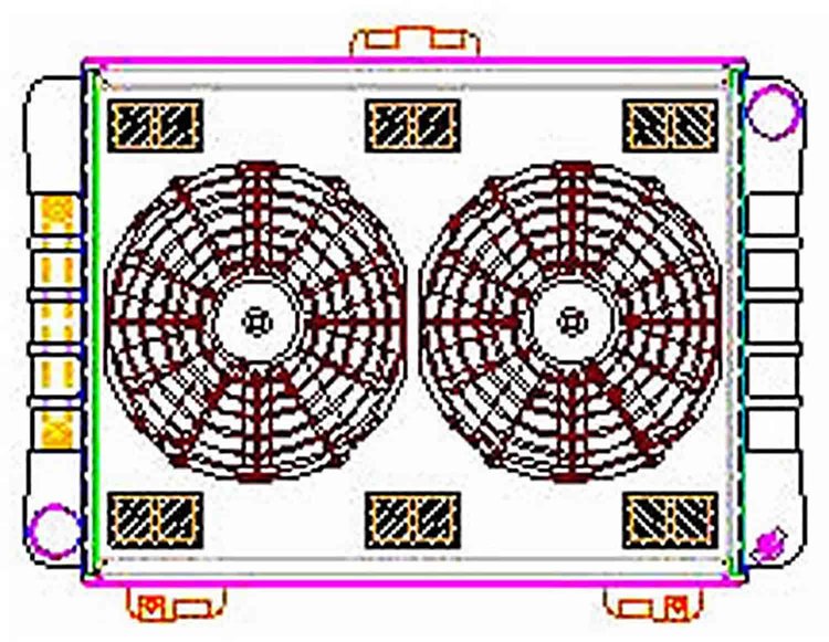 ExactFit Radiator ComboUnit for 1964 Galaxie/Thunderbolt with Late Small Block & Big Block