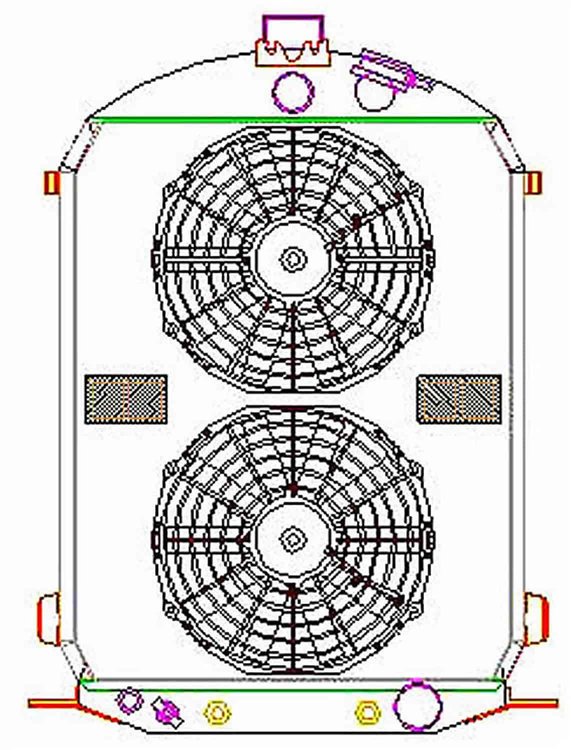 ExactFit Radiator ComboUnit for 1930-1931 Model A with Early GM Engine; Dummy Filler Neck & Hood Rod Options