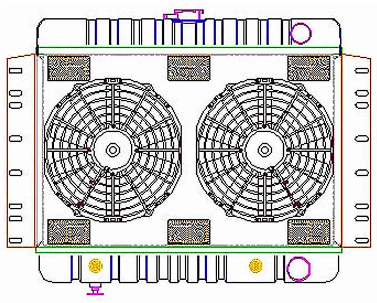 ExactFit Radiator ComboUnit for 1959-1964 Belair/Biscayne/Impala with Transmission Cooler