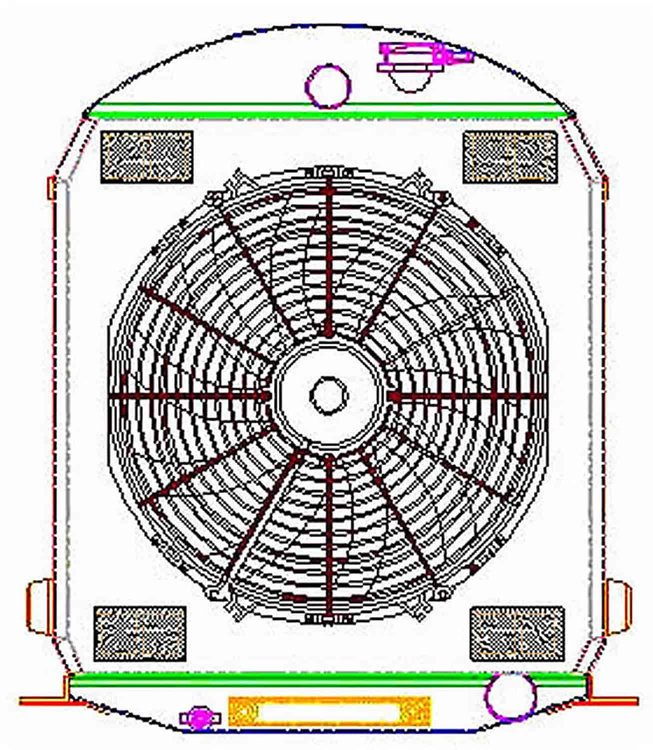 ExactFit Radiator ComboUnit for 1928-1929 Model A with Early GM Engine