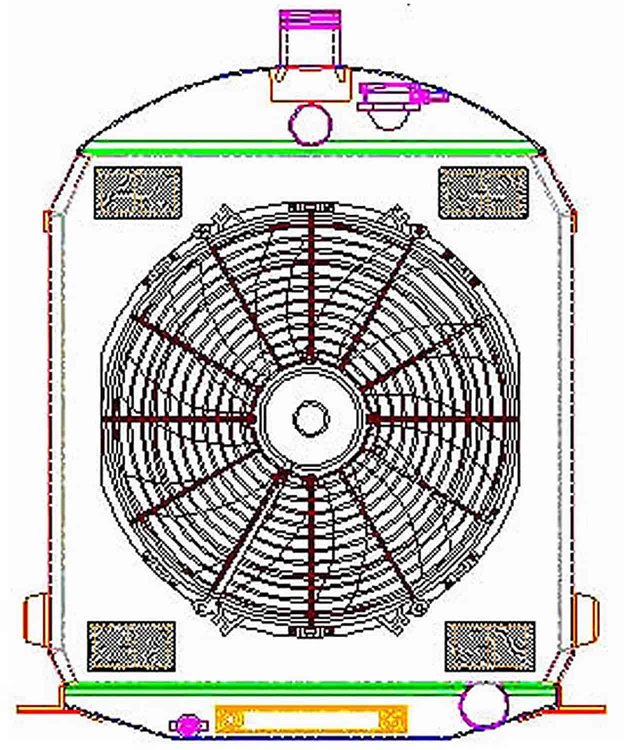 ExactFit Radiator ComboUnit for 1928-1929 Model A with Early GM Engine; Dummy Filler Neck & Hood Rod Options