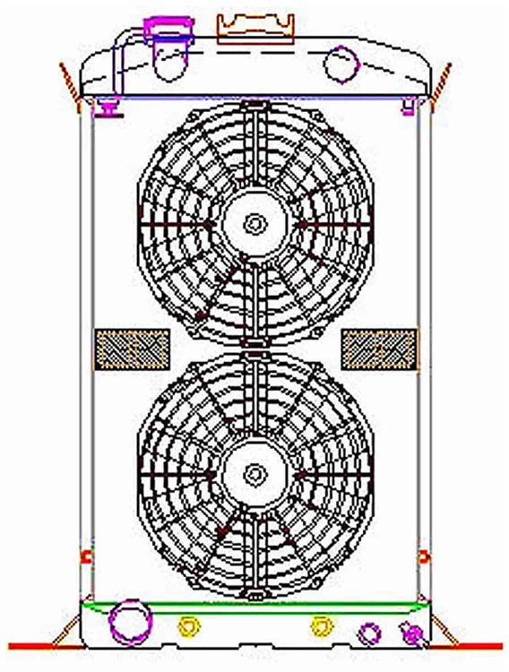 ExactFit Radiator ComboUnit for 1937-1938 Ford with Late Ford Small Block & Big Block
