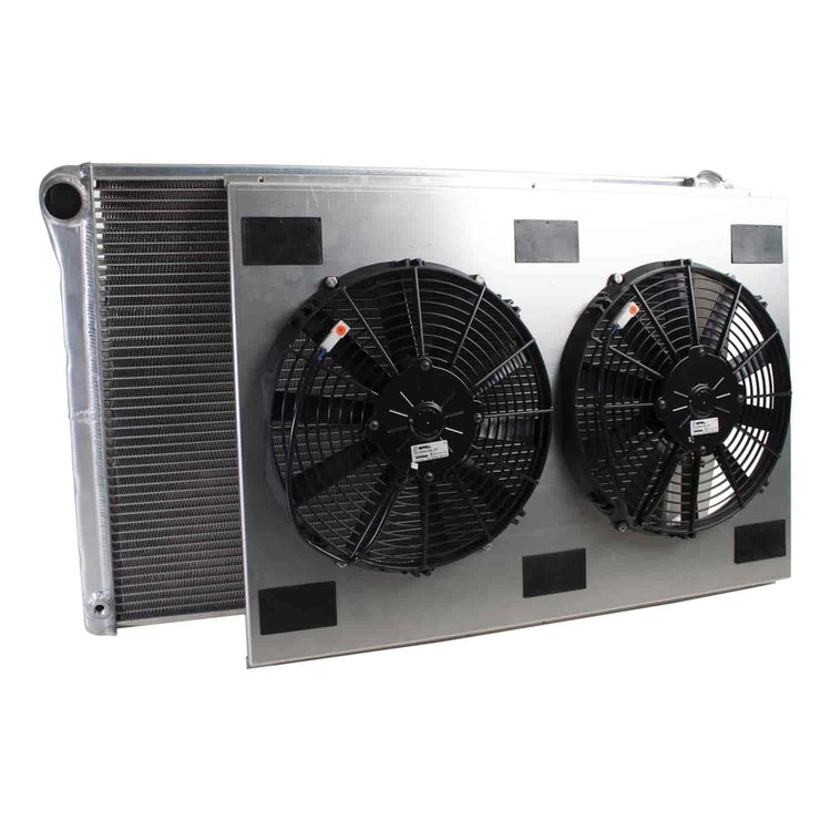 ExactFit Radiator ComboUnit for 1967-1987 Chevy/GMC Pickup Truck, Blazer, Jimmy & Suburban with Big Block Chevy