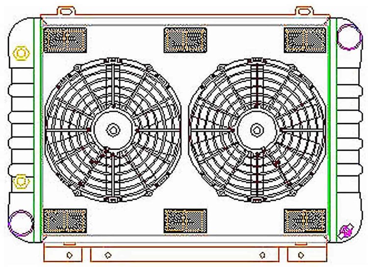 ExactFit Radiator ComboUnit for 1966 Thunderbird with Late Small Block & Big Block