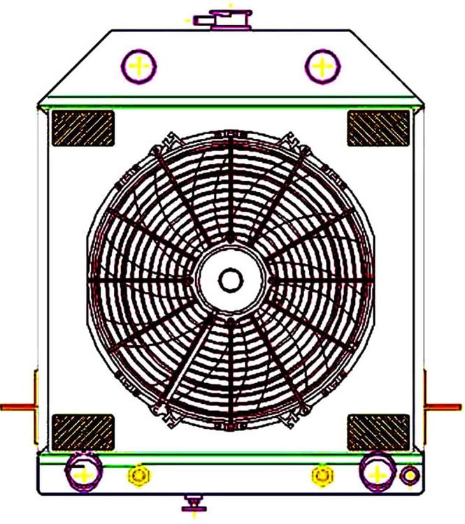 ExactFit Radiator ComboUnit for 1939-1940 Ford/Mercury Car with Early Ford Flathead V8