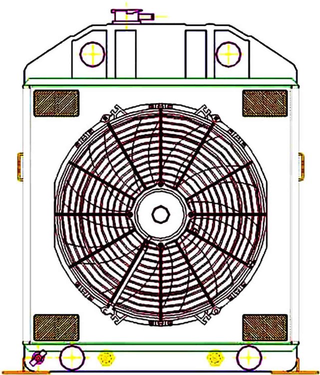 ExactFit Radiator ComboUnit for 1942-1948 Ford/Mercury Car with Late Ford Flathead V8
