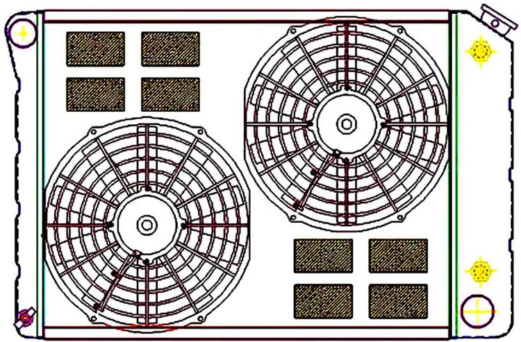 ExactFit Radiator ComboUnit for 1968-1972 A Body & X Body with Transmission Cooler